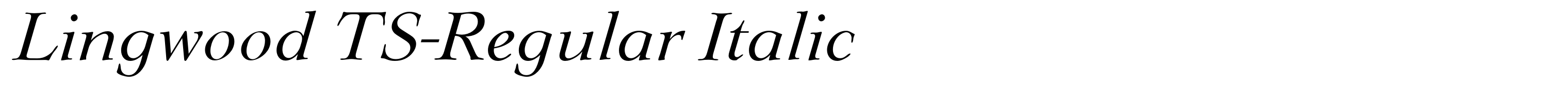 Lingwood TS-Regular Italic